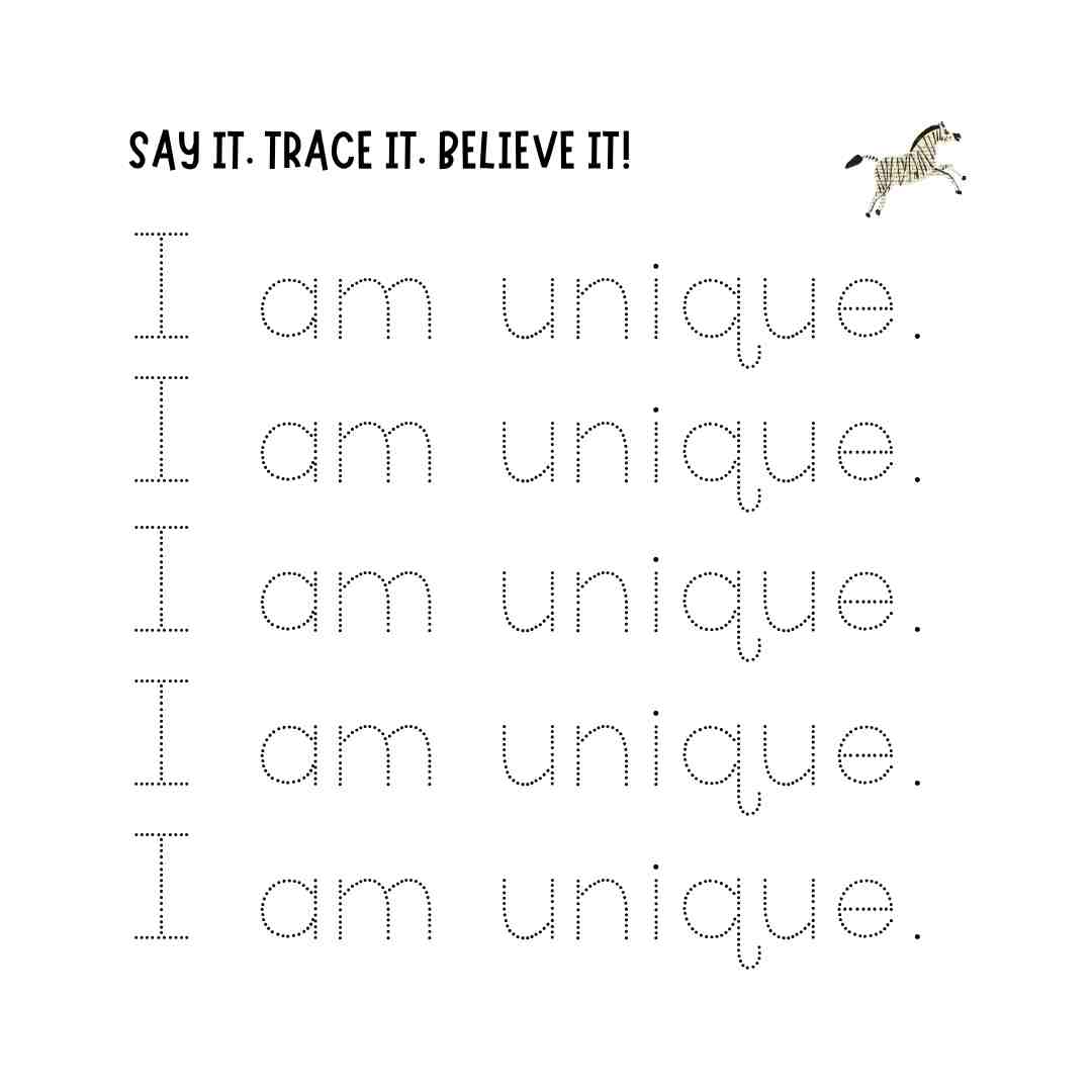 I AM WILD: Tapping & Tracing Animal Adventures Children's Affirmation Workbook