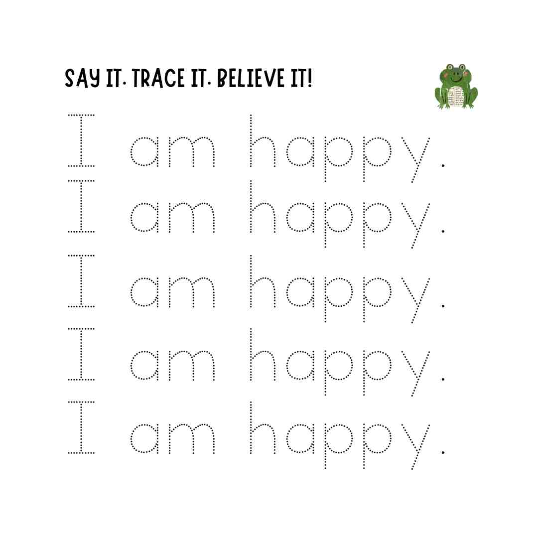 I AM WILD: Tapping & Tracing Animal Adventures Children's Affirmation Workbook